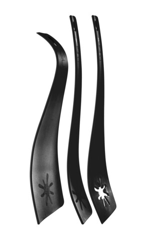 Set 3 ustensile pentru gatit, Skaza, Solo, polipropilena, negru