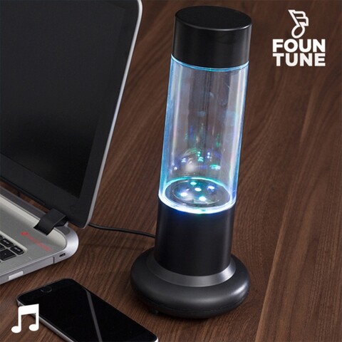 Boxa LED cu apa Fountune InnovaGoods, Ø11.5x28 cm
