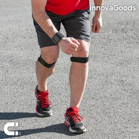 Manseta si genunchiere magnetice InnovaGoods, 3 piese,  45x4 cm, 26x5 cm