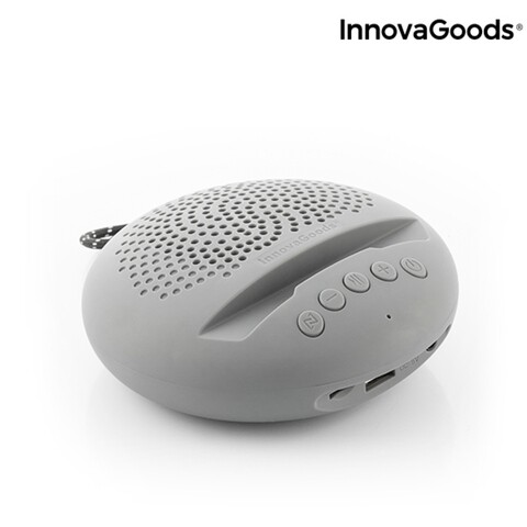 Boxa fara fir cu suport pentru dispozitive Sonodock InnovaGoods, 12x4.5x12 cm, gri