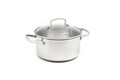 Oala cu capac, Greenpan, Profile Plus, 18 cm Ø, 2.1 L, inox/sticla