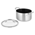 Oala cu capac, Greenpan, Barcelona Evershine, 24 cm Ø, 5.8 L, inox 3 straturi/sticla