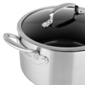 Oala cu capac, Greenpan, Barcelona Evershine, 24 cm Ø, 5.8 L, inox 3 straturi/sticla