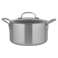 Oala cu capac, Greenpan, Barcelona Evershine, 24 cm Ø, 5.8 L, inox 3 straturi/sticla