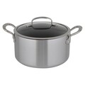 Oala cu capac, Greenpan, Barcelona Evershine, 24 cm Ø, 5.8 L, inox 3 straturi/sticla