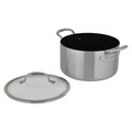 Oala cu capac, Greenpan, Barcelona Evershine, 24 cm Ø, 5.8 L, inox 3 straturi/sticla