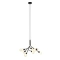Lustra, Eurostil Light, Shoot, 128 x 63 cm, 9 x 33 W, G9, metal/sticla