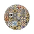 Masa pentru gradina Branga Mosaic, Decoris, 60x75 cm, negru