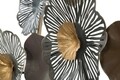 Decoratiune de perete 3D Flower Circle, Mauro Ferretti, 155x85 cm, fier