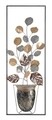 Decoratiune de perete 3D Vase B, Mauro Ferretti, 31x89.5 cm, fier