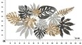 Decoratiune de perete 3D Luw, Mauro Ferretti, 145x80 cm, fier