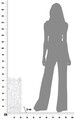 Suport pentrtu umbrele White Heart, Ø21x55 cm, fier