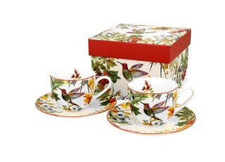 Multicolor, 2 cesti cu farfurioara