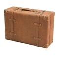 Valiza decorativa Creaciones Meng, 44x16x30 cm, MDF/piele ecologica