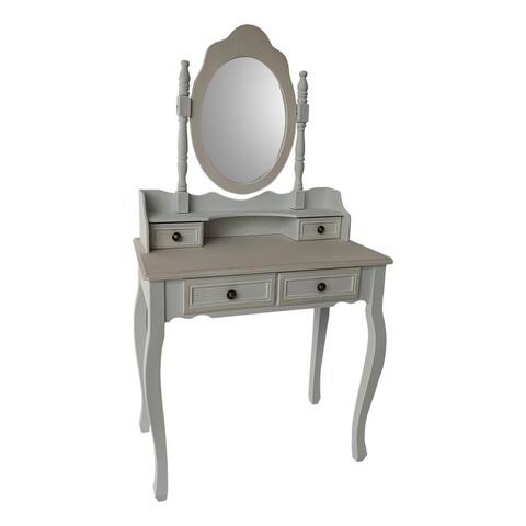 Masa de toaleta / machiaj cu oglinda Sophia, Creaciones Meng, 75x40x71 cm