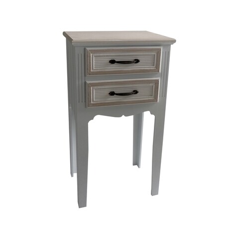 Masuta inalta cu 2 sertare Brianna, Creaciones Meng, 38x28x69 cm, MDF