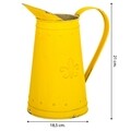 Carafa decorativa Daisy, Creaciones Meng, 17x13x21 cm, galben
