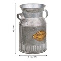 Carafa decorativa Flowers, Creaciones Meng, 12.5x12.5x20.5 cm, gri