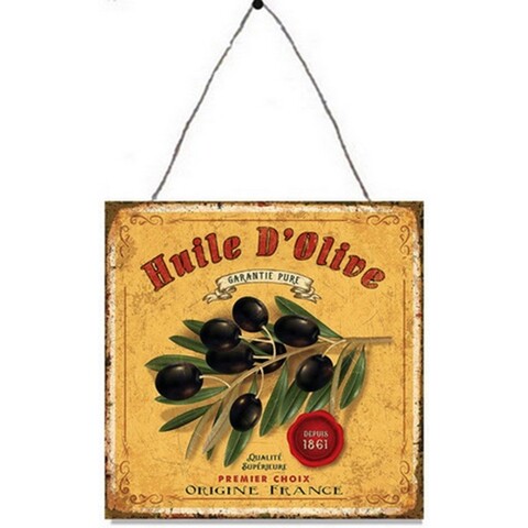 Decoratiune de perete Huile D'Olive, Creaciones Meng, 30x30 cm, fier