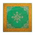 Masuta inalta Faith, 30x30x76 cm, lemn de mango, verde