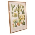 Tablou Cactus, Creaciones Meng, iuta/brad chinezesc, 50x70 cm