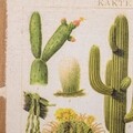 Tablou Cactus, Creaciones Meng, iuta/brad chinezesc, 50x70 cm