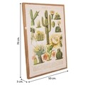 Tablou Cactus, Creaciones Meng, iuta/brad chinezesc, 50x70 cm