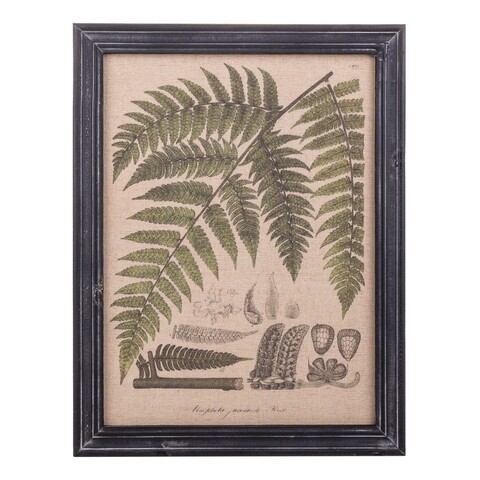 Tablou Exotic Leaves, Creaciones Meng, iuta/brad chinezesc, 33x43 cm