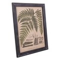 Tablou Exotic Leaves, Creaciones Meng, iuta/brad chinezesc, 33x43 cm