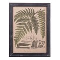 Tablou Exotic Leaves, Creaciones Meng, iuta/brad chinezesc, 33x43 cm