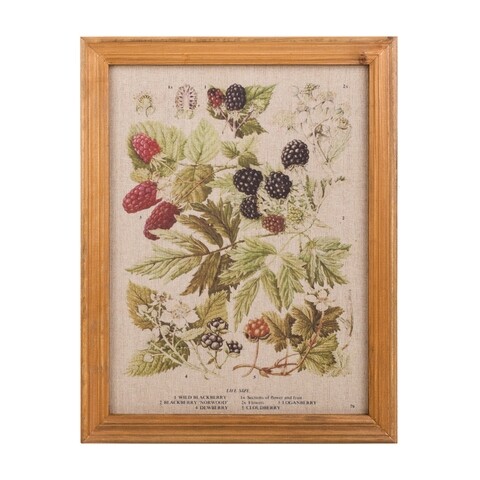 Tablou Wild Blackberry, Creaciones Meng, iuta/brad chinezesc, 33x43 cm