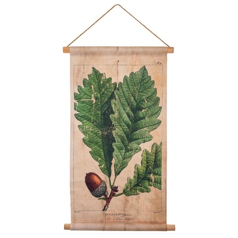 Decoratiune de perete Hazelnut Leaf, Creaciones Meng, in/brad chinezesc, 44x73 cm