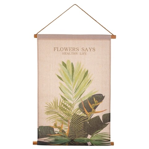 Decoratiune de perete Healthy Life, Creaciones Meng, in/brad chinezesc, 55x75 cm