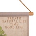Decoratiune de perete Natural Life, Creaciones Meng, in/brad chinezesc, 33x38 cm