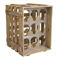 Suport pentru sticle de vin Zoey, Creaciones Meng, 9 sticle, 33x32.5x43 cm