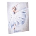 Tablou White Ballerina, Creaciones Meng, canvas pictat manual, 90x120 cm