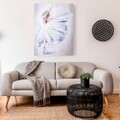 Tablou White Ballerina, Creaciones Meng, canvas pictat manual, 90x120 cm