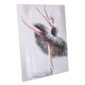 Tablou Black Ballerina, Creaciones Meng, canvas pictat manual, 90x120 cm