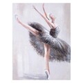 Tablou Black Ballerina, Creaciones Meng, canvas pictat manual, 90x120 cm