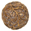 Decoratiune Aged Golden Ball, Creaciones Meng, 9 cm, fier
