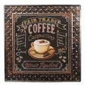 Placuta decorativa Coffee, Creaciones Meng, 40x40 cm, fier