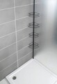 Etajera de colt extensibila, Wenko, Telescopic Dolcedo, 31 x 13.5 x 65-275 cm, inox, negru
