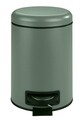 Cos de gunoi, Wenko, Leman, 17 x 22.5 x 25 cm, 3 L, inox/polipropilena, verde inchis