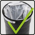 Cos de gunoi, Wenko, Leman, 17 x 22.5 x 25 cm, 3 L, inox/polipropilena, verde inchis