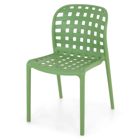 Scaun suprapozabil, Amir, 47 x 57 x 82 cm, plastic, verde