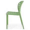 Scaun suprapozabil, Amir, 47 x 57 x 82 cm, plastic, verde