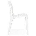 Scaun suprapozabil, Grig, 48 x 52 x 80 cm, plastic, alb