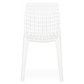 Scaun suprapozabil, Grig, 48 x 52 x 80 cm, plastic, alb