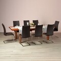Masa dining extensibila, Florida, 180/216/252 x 90 x 75 cm, MDF, cires