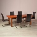 Masa dining extensibila, Florida, 180/216/252 x 90 x 75 cm, MDF, cires